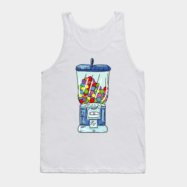 Retro Gumball Machine Tank Top by SWON Design